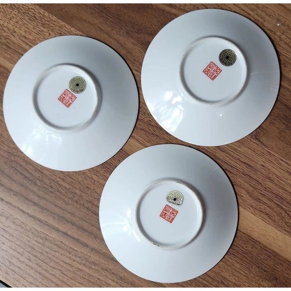 3 TAKAHASHI SAN FRANCISCO Demitasse Coffee Cups & Saucers  Multicolor & Gold Gil - Picture 7 of 16